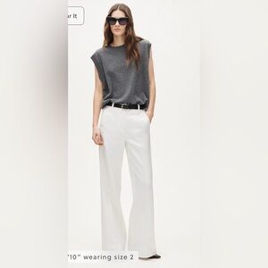 J.Crew Carolina flare pant in stretch linen blend